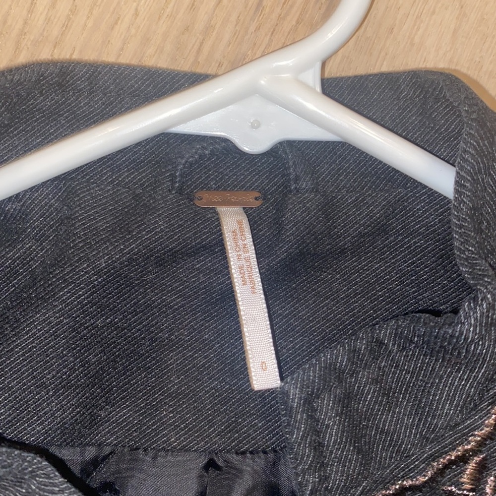 Free People Black Gold Embroidered Jacket - Picture 5 of 8